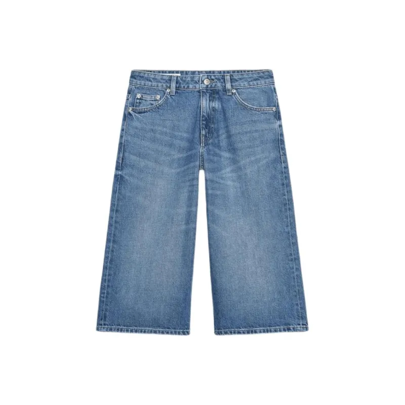 ZARA Denim Shorts Women's Sea Blue-0