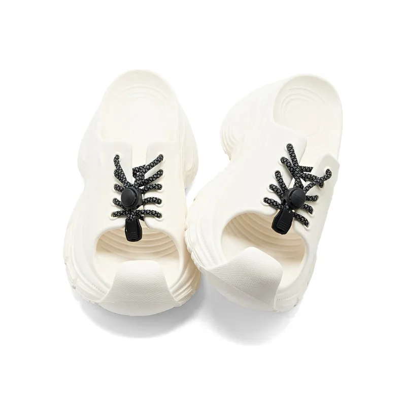 La Chapelle Slip Resistant Slide Slippers Women's White-1