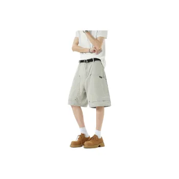 TELENT Denim Shorts Unisex Light Gray