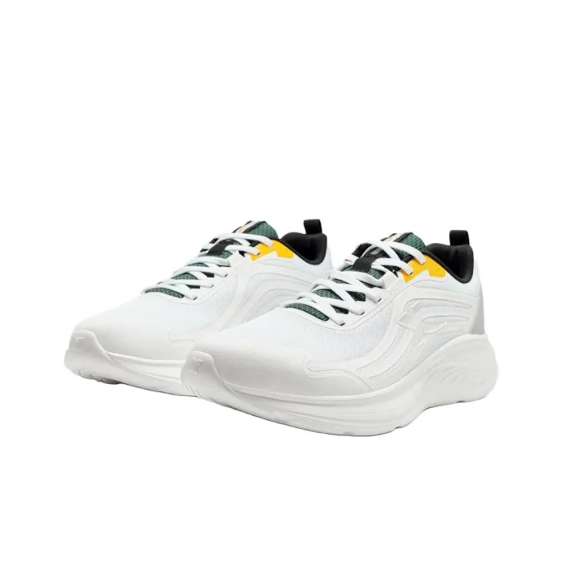 XTEP Cushioning, Breathable, Supportive Low Top Trail Running Shoes Men's White-1