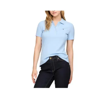 Tommy Hilfiger Polo Shirt Women's Light Blue