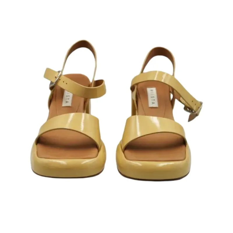 MIISTA One Strap Sandals Women's Beige-2