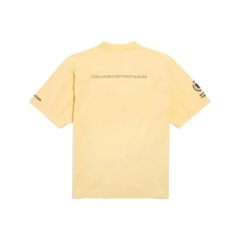 Balenciaga FW25 T Shirt Regular Fit Unisex Light Yellow-1