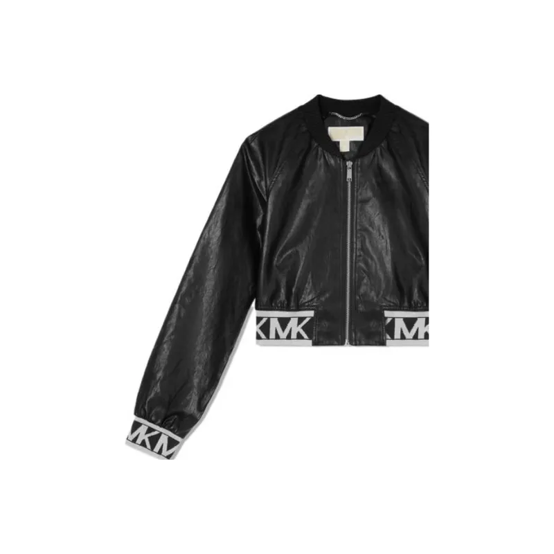 MICHAEL KORS FW22 Cropped Coat Women's Black-4