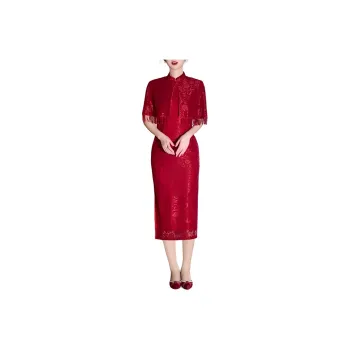 ENEESSI Cheongsams Women's Red