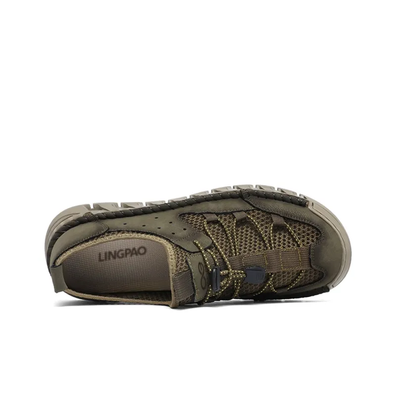 LINGPAO Abrasion Resistant Breathable Slip Resistant Low Top Casual Shoes Men's-7