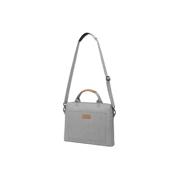 Vack Polyester Laptop Bag Unisex Steel Gray/Marine Blue