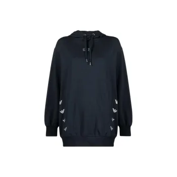 EMPORIO ARMANI Logo print Drawstring Hoodie