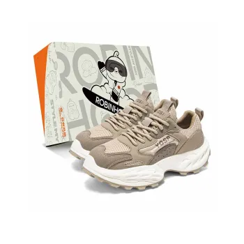 ROBINHOOD Slip Resistant, Abrasion Resistant, Breathable, Lightweight Low Top Chunky Sneakers Men's Box Included