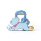 Blue Scarf Puppy Claw Clip