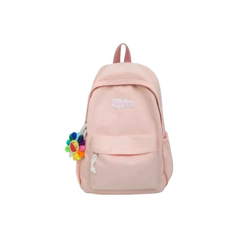 AIBAG Nylon Backpack Unisex White/Black/Blue/Pink-17