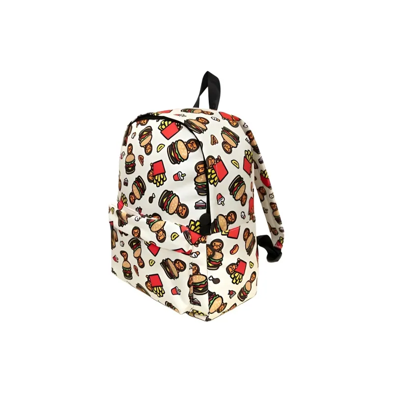 BABY MILO STORE BY A BATHING APE Fabric Backpack Women's White-1