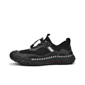 AIPSEN Wear resistant, Non slip And Breathable Low Top Casual Shoes Men's Black