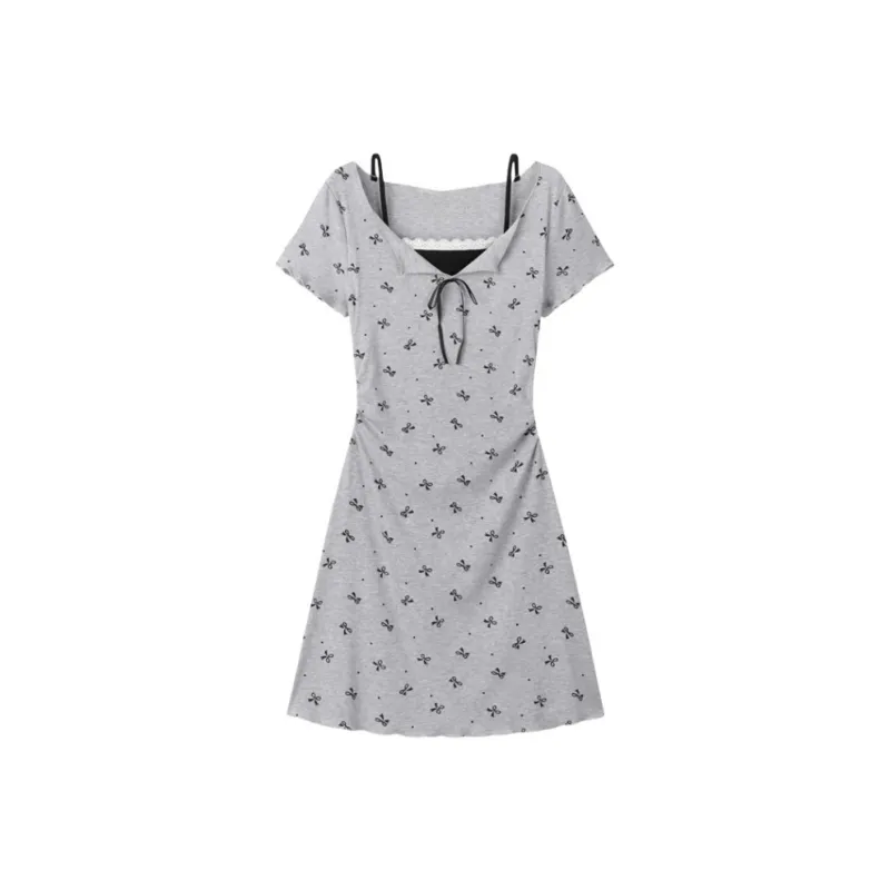 GUOZHEN Short Sleeved Dress Women's-0