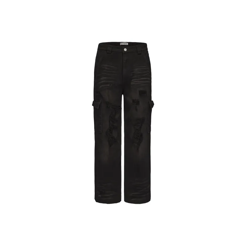 EGO FETCH Cargo Pants Unisex Black-0