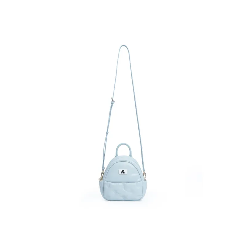 Karkki Sheepskin Carry Backpack Women's Cream Blue-4
