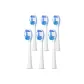 Quality Cushioning Bright White Toothbrush Head 6 Pcs