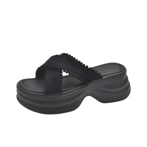 LXVB Rubber Sole Slip Resistant Slide Slippers Women's
