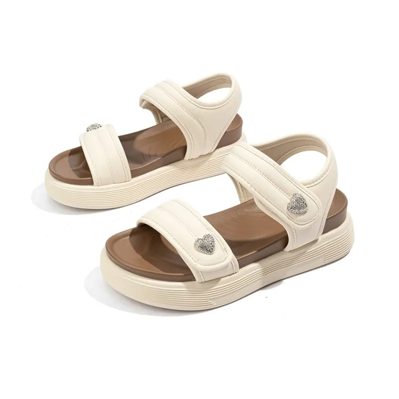 BABAYA KIDS One Strap Sandals Women's Beige-3