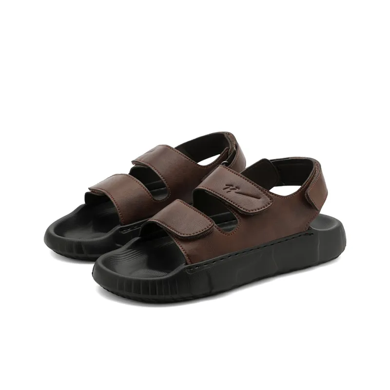 Binary Beach Sandals Men's Red Brown-2