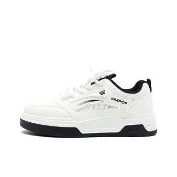 Warrior Slip Resistant, Abrasion Resistant, Breathable Low Top Skateboard Shoes Women's White Black