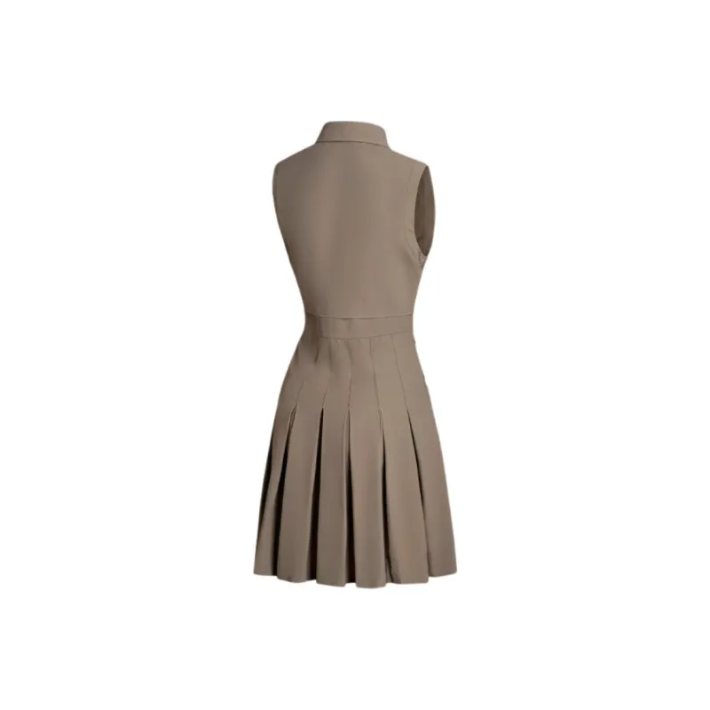 HONMA Sleeveless Dress Women's Olive Green-1