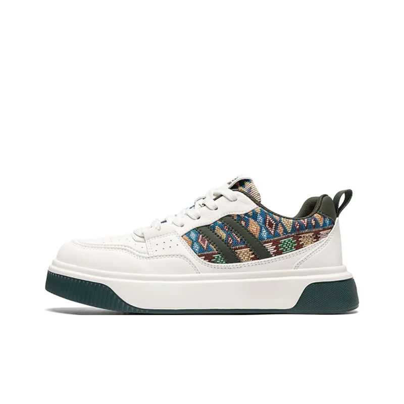 LINGPAO Breathable And Slip Resistant Low Top Skateboard Shoes Men's-5