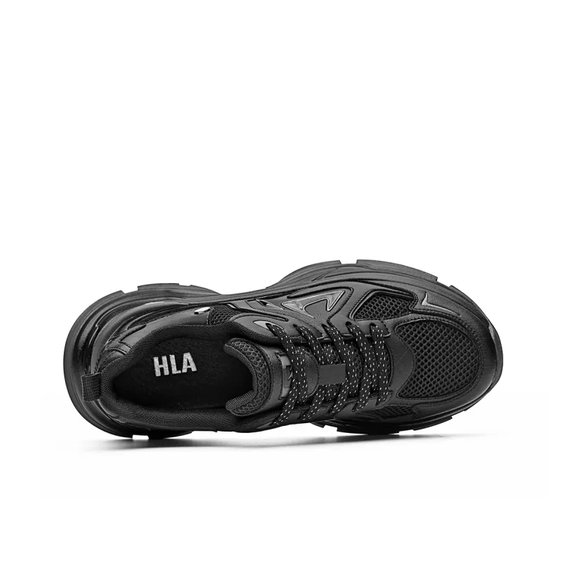 HLA The Mountain Is Not In The High Series Height Increasing Breathable Low Top Chunky Sneakers Men's-2