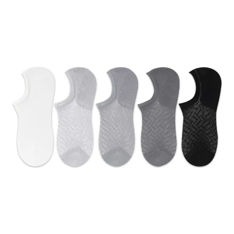 AUGUST No Show Socks Men's 5 Pack-0