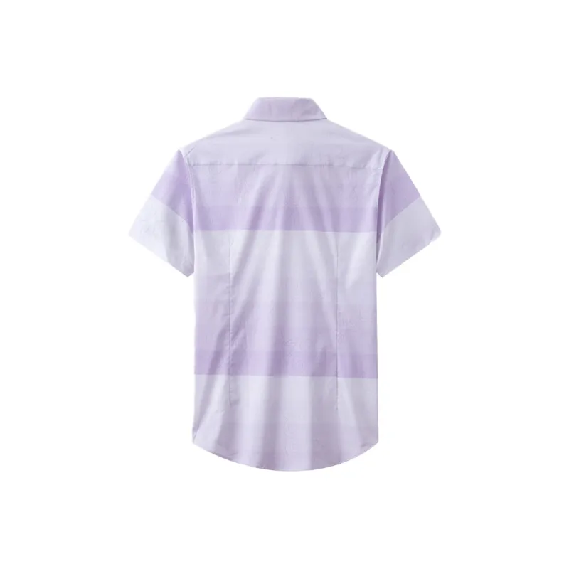 ARTSDON Shirts Men Light Purple Gradient-1
