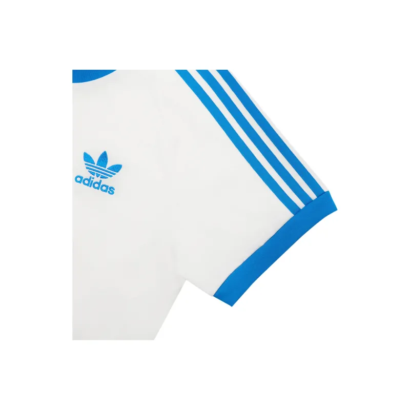 Adidas Originals SS25 CALI T Shirt Men's Jade White/Bird Feather Blue-2
