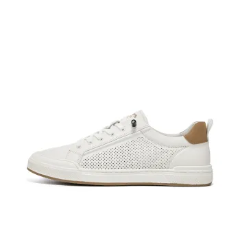 MILLIE'S Abrasion Resistant Breathable Low Top Skateboard Shoes Men's White