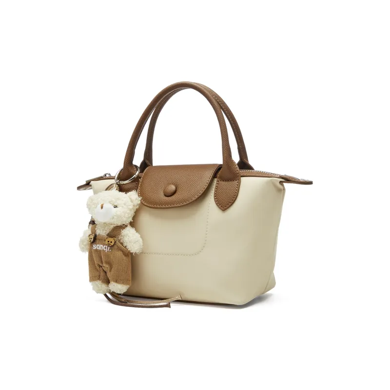JOSINY Fabric/Synthetic Leather Shoulder Bag, Crossbody Bag, Handbag Regular Women's Nude Pink/Apricot-5