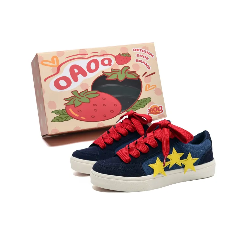 OAOQ Slip Resistant Cushioning Abrasion Resistant Lightweight Breathable Low Top Skateboard Shoes Unisex-1