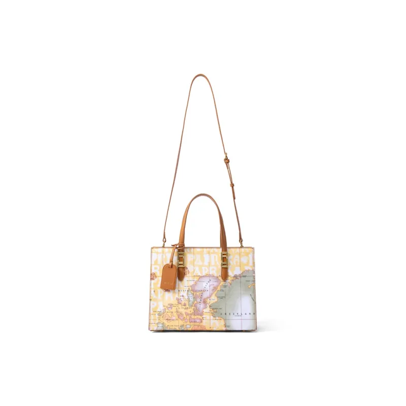 PAPRIKA Cow Leather With PVC Tote Bag, Shoulder Bag, Handbag Women's Multicolor-11