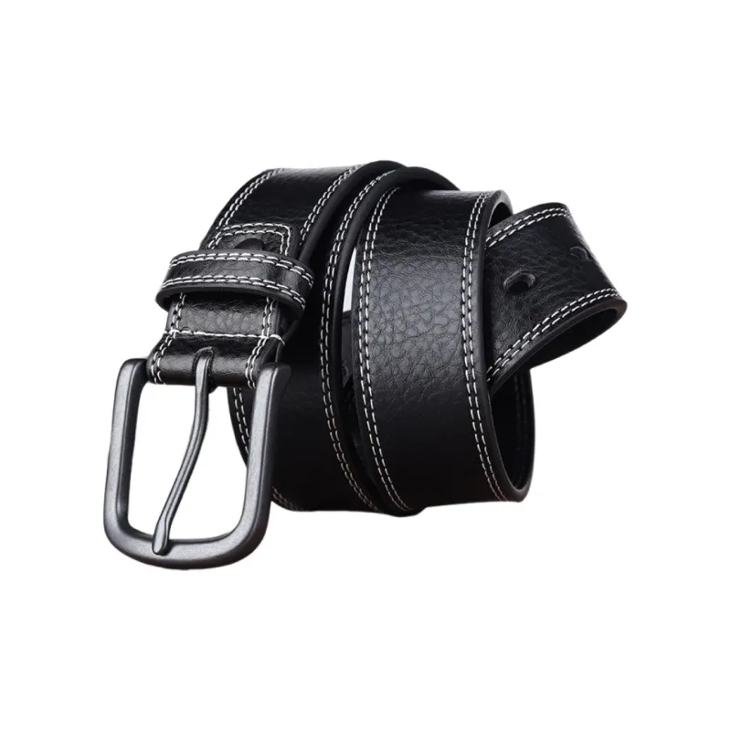 Warrior Split Cow Leather Belts Unisex 3.8CM-1