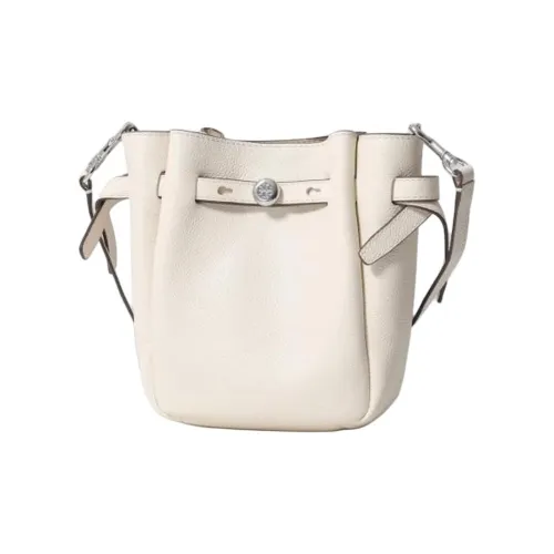 TORY BURCH Romy Cow Leather Crossbody Bag, Shoulder Bag Trumpets Women's Pound Cake Color