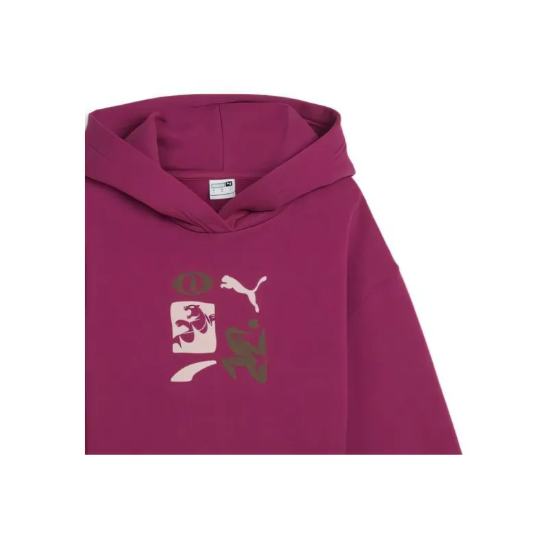 PUMA CLASSICS Sweatshirt Women's Purple-4