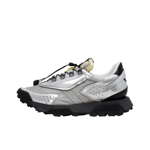 RUN OF Vanity Low Top Casual Shoes Men's Silver
