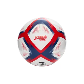 DHS Size 4 Soccer TPU Machine Stitched Soccer Ball Kids' White Red Blue