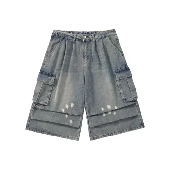 BOTH PLAY Denim Shorts Unisex Blue