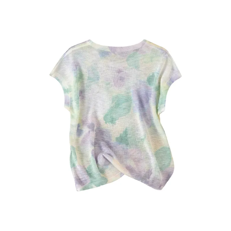 TOUCH Knitwear Women's Green Purple Multicolor-1