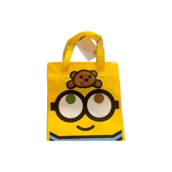 Universal Studios Minions Collection Fabric Handbag Unisex Zippers Woven Bag