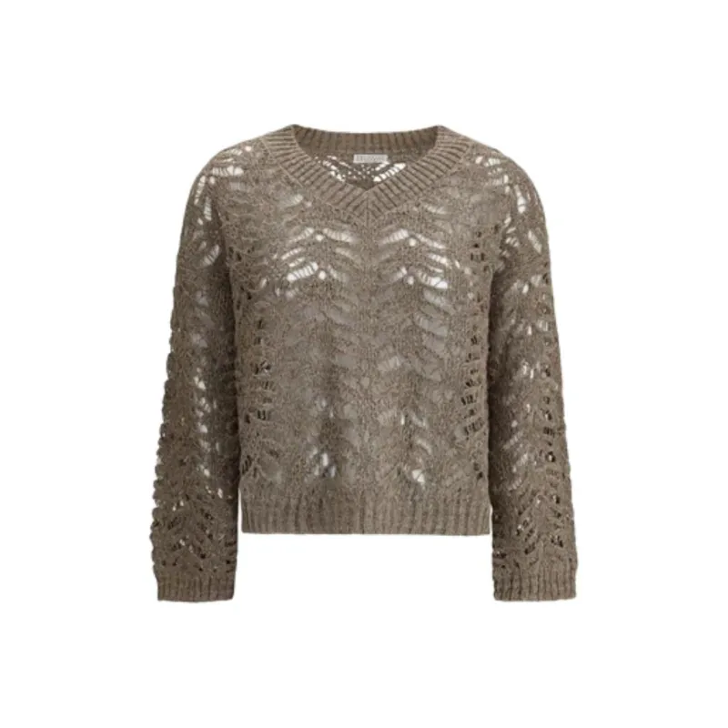 Brunello Cucinelli Knitwear Women's Gray Brown-0