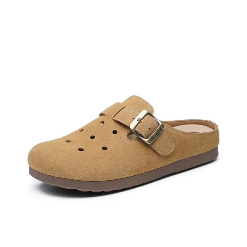 AOKANG Rubber Sole Slip Resistant Closed Toe Slippers Women's-0