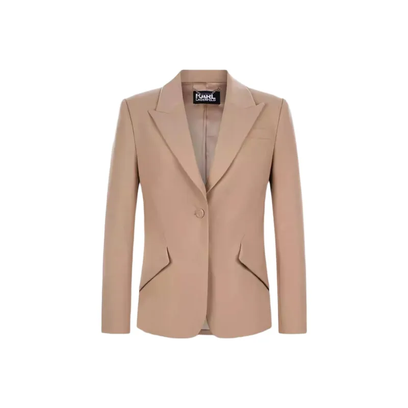 KARL LAGERFELD SS25 Business Suit Coat Women's Camel-0