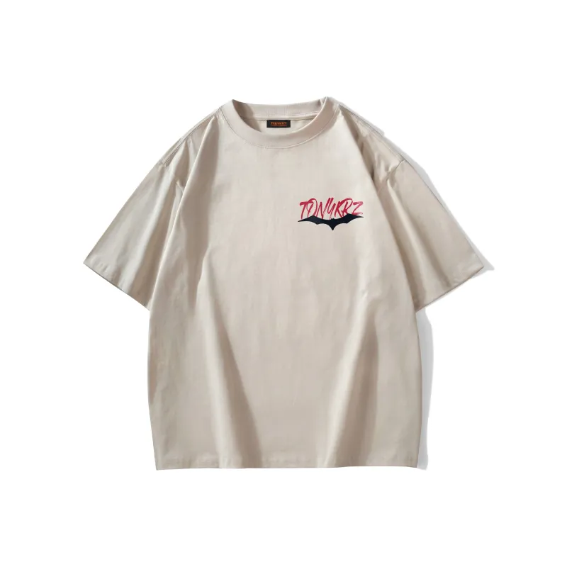 TONYKRZ T Shirts Unisex Light Beige Apricot-1