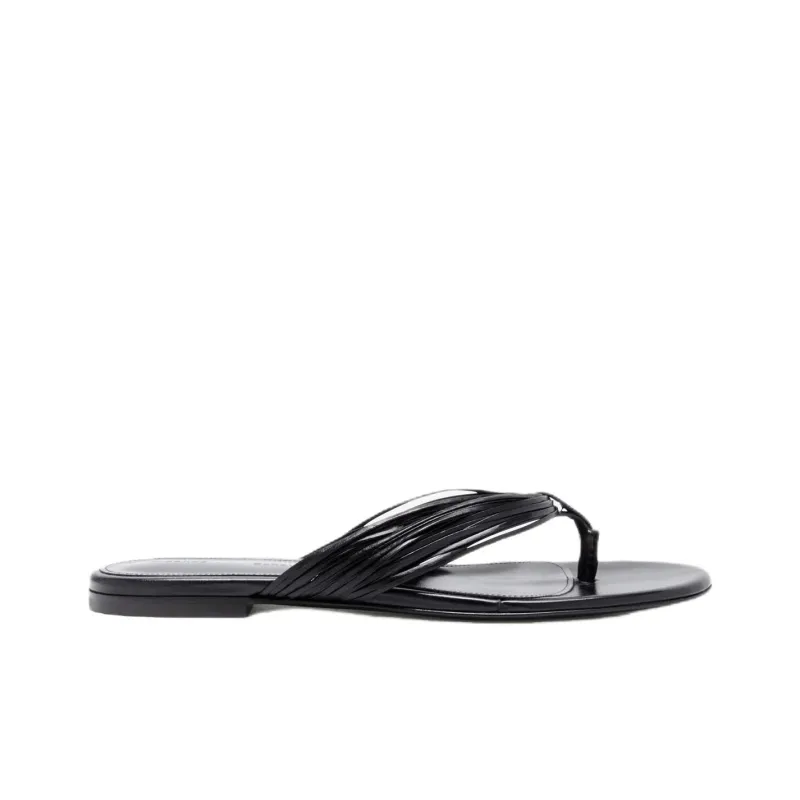 PROENZA SCHOULER Cable Flip Flops Women's Black-1