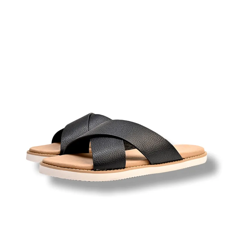 Brounvanm Rubber Sole Slip Resistant Quick Dry Slide Slippers Men's-1