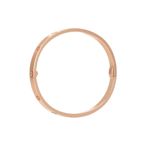 CARTIER 18K Rose Gold Bangles Unisex Rose Gold